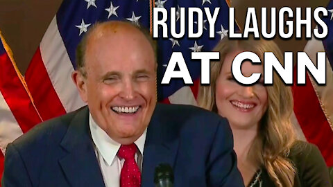 Rudy Giuliani Laughs at CNN!