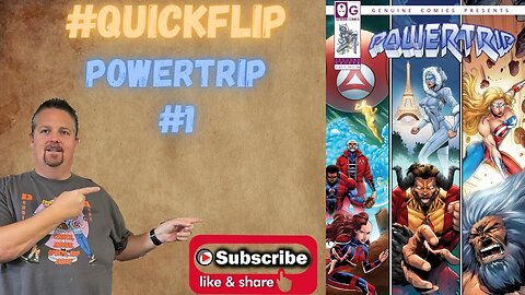 Powertrip #1 Genuine comics #QuickFlip Comic Review Jim Jimenez,Fedrico Sioc, Dave Brink #shorts