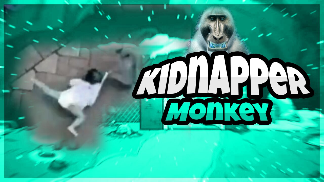 Monkey on a bike tries to kidnap a child