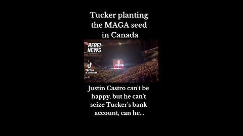 Tucker Planting the MAGA seed in Canada