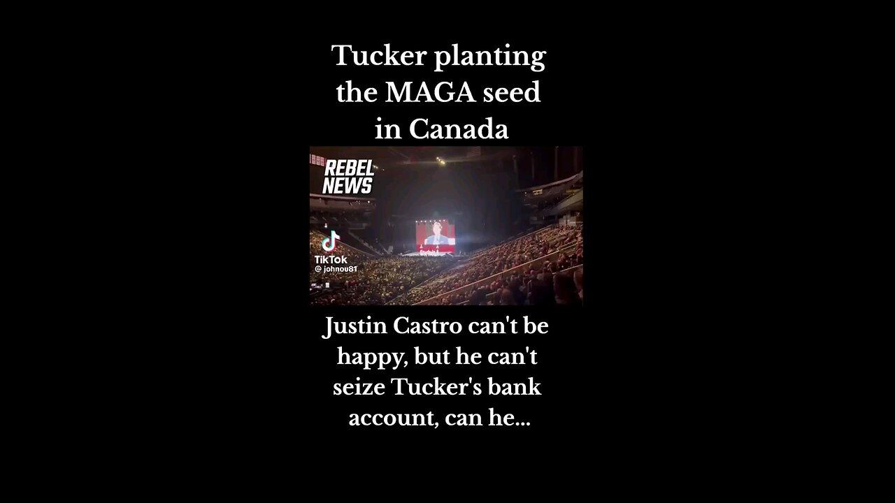 Tucker Planting the MAGA seed in Canada