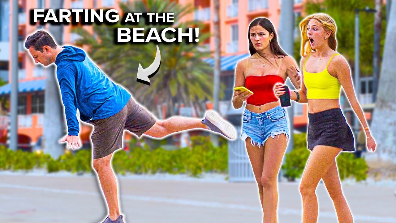 Funny Fart Prank in FLORIDA! Farting Frenzy at the BEACH!