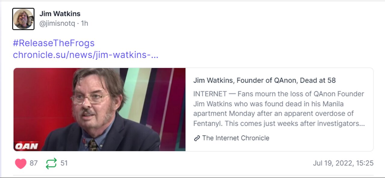 Jim Watkins - A lesson in discernment July 19