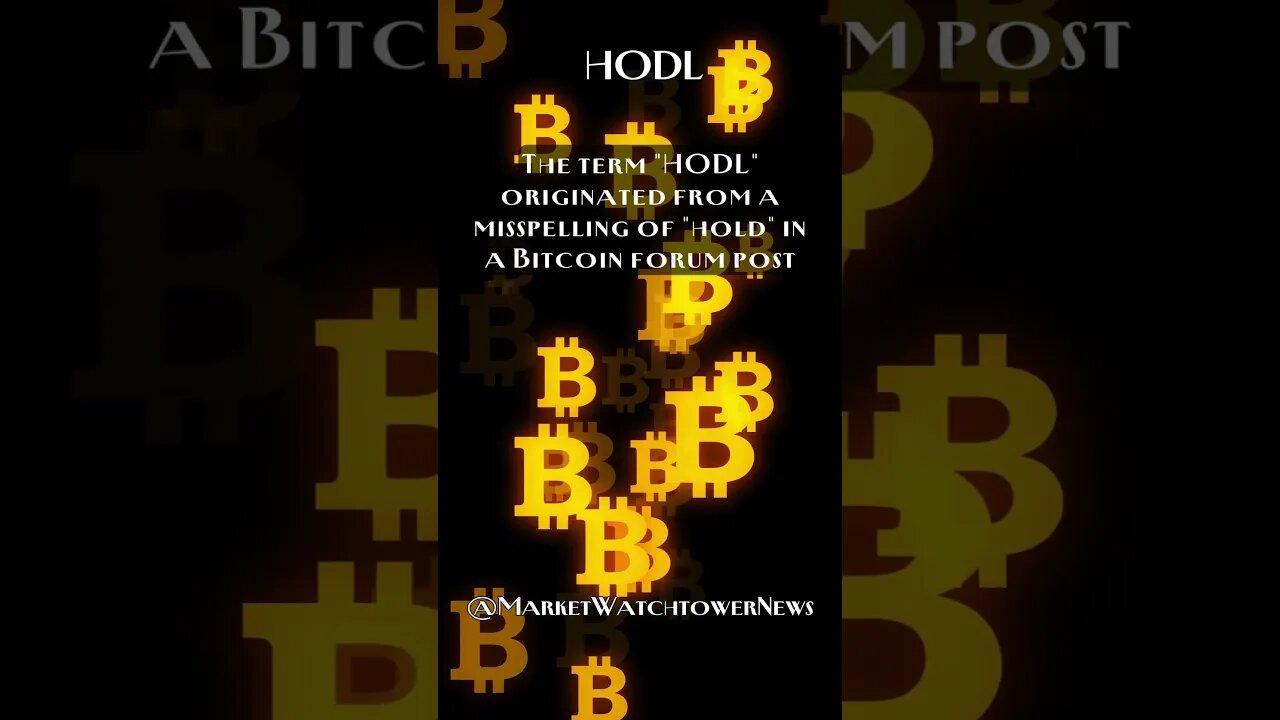 HODL: The Phenomenon of Holding Bitcoin - Fact #3 #shorts