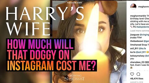 Harry´s Wife :How Much Will That Doggy On Instagram Cost Me? (Meghan Markle)