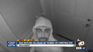 Local man watches his home get burglarized