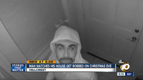 Local man watches his home get burglarized