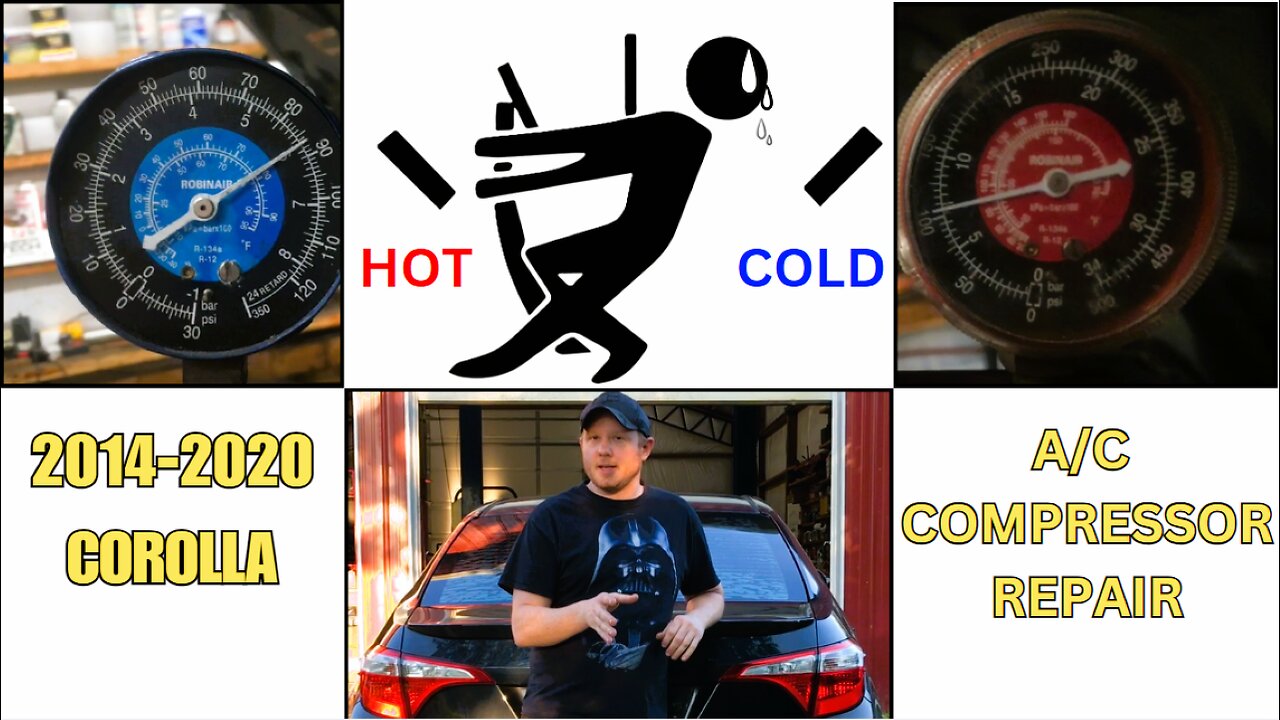 2014-2020 Toyota Corolla A/C compressor replacement.