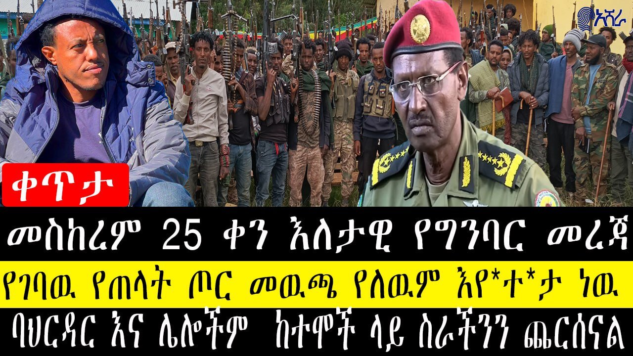 ቀጥታ/መስከረም 25 ቀን እለታዊ የግንባር መረጃ/የገባዉ የጠላት ጦር መዉጫ የለዉም እየ*ተ*ታ ነዉ/ባህርዳር እና ሌሎችም ከተሞች ላይ ስራችንን ጨርሰናል