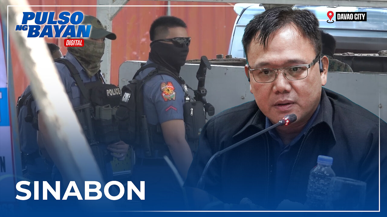 Mga naka-mask na police sa Davao City, kinuwestyon sa Senado