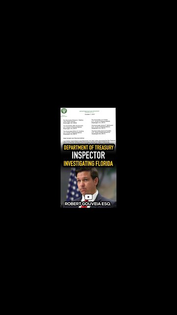 Department of Treasury Inspector Investigating Florida #shorts