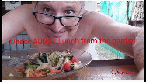 Under AUD$1 Lunch from the garden in Thailand