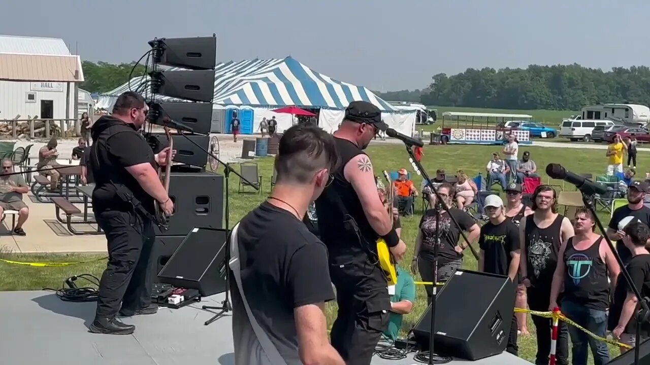 Relesser Live Kingdom Come Festival 2023 Back Stage Shot During Set