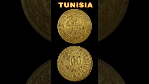 Tunisia 100 Millimes 1997.#shorts #coinnotesz