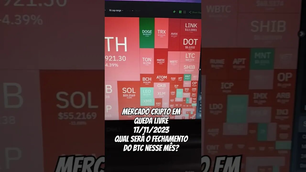 Mercado Cripto em queda livre 💵👊 #btc #criptomoedas