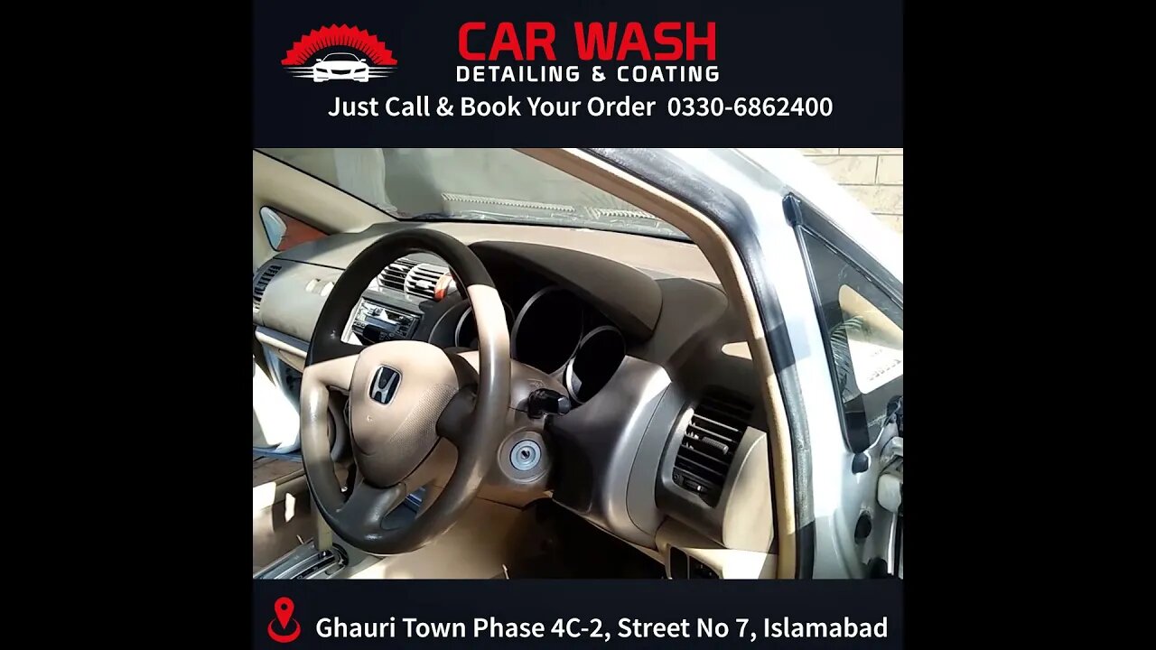 Honda after interior car detailing in Islamabad +923306862400