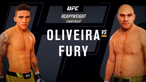 EA Sports UFC 4 Gameplay Tyson Fury vs Charles Oliveira