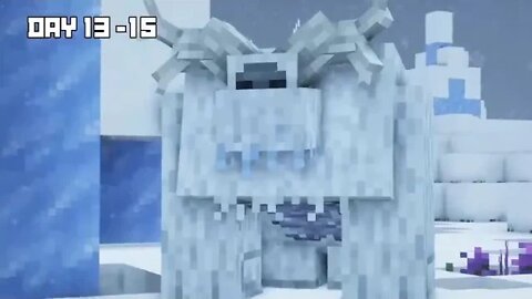 I Survived 100 DAYS as a YETI in HARDCORE Minecraft!