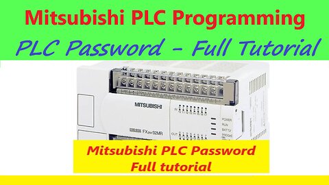 0129 - Mitsubishi plc FX password full tutorial