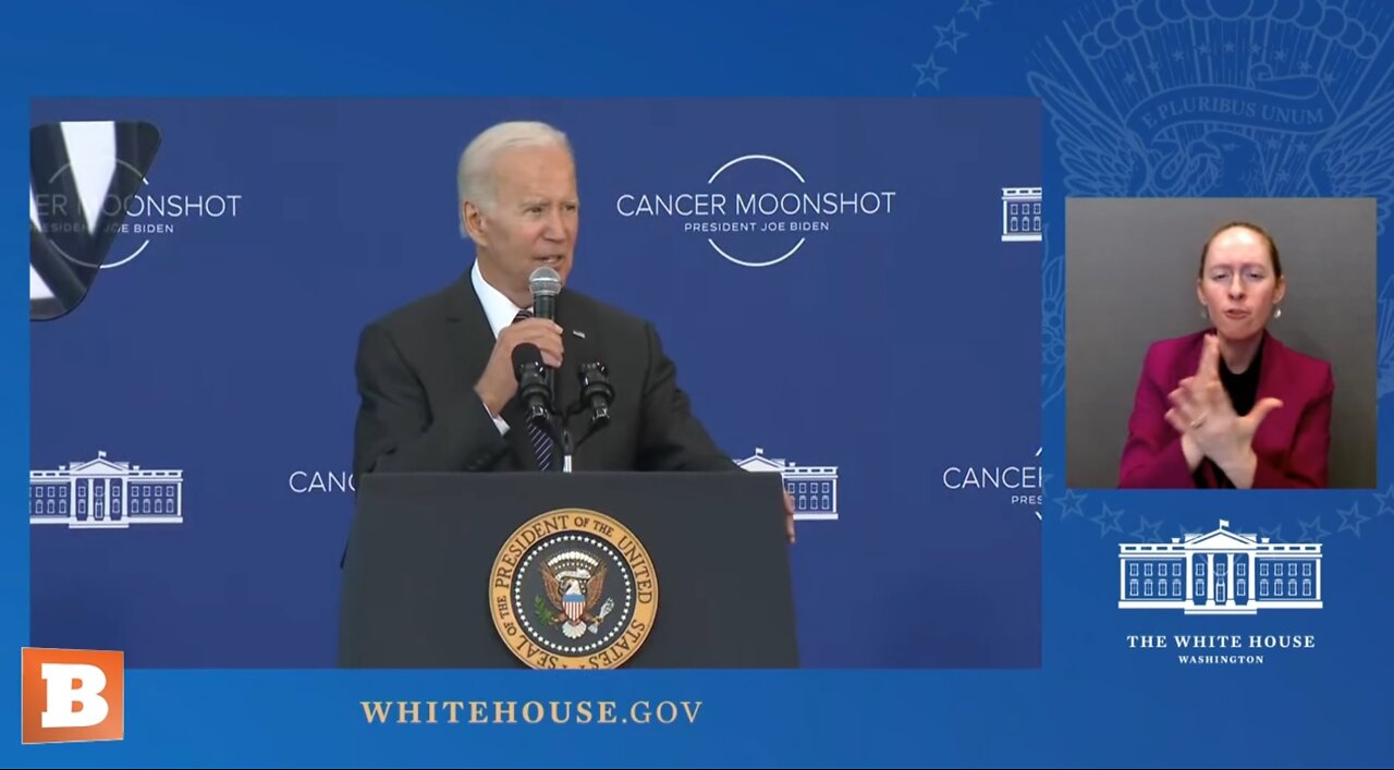 LIVE: President Biden telling us he’s going to cure cancer, again…