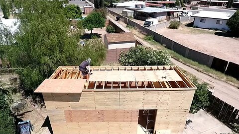 SHE THINKS IT'S HUGE! ... TINY HOUSE ROOF SHEATHING