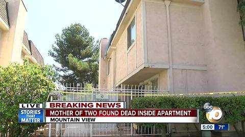 Mother dead in home with children