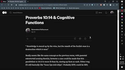 Proverbs 10:14; Proverbs & Cognitive Functions series