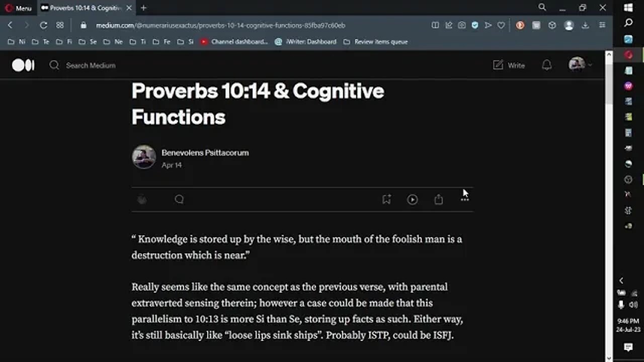 Proverbs 10:14; Proverbs & Cognitive Functions series