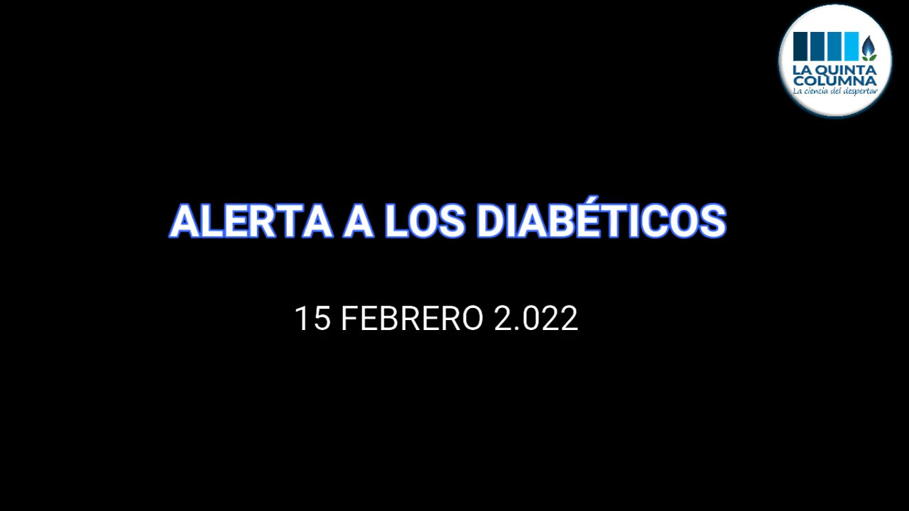 Alerta a los diabéticos.