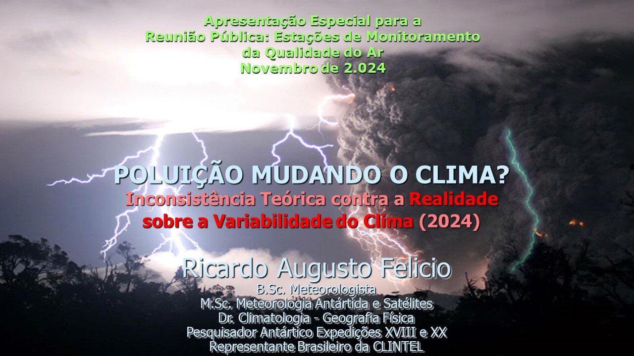 Palestra: Poluição Mudando o Clima?