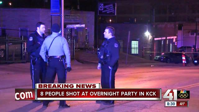 Eight shot, one killed in KCK building