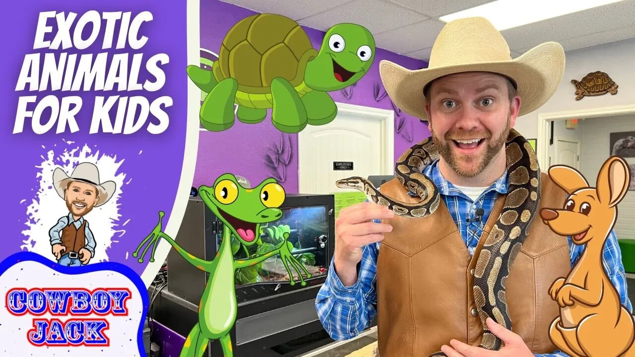 Exotic Animals | Cool Pets for Kids | Cowboy Jack