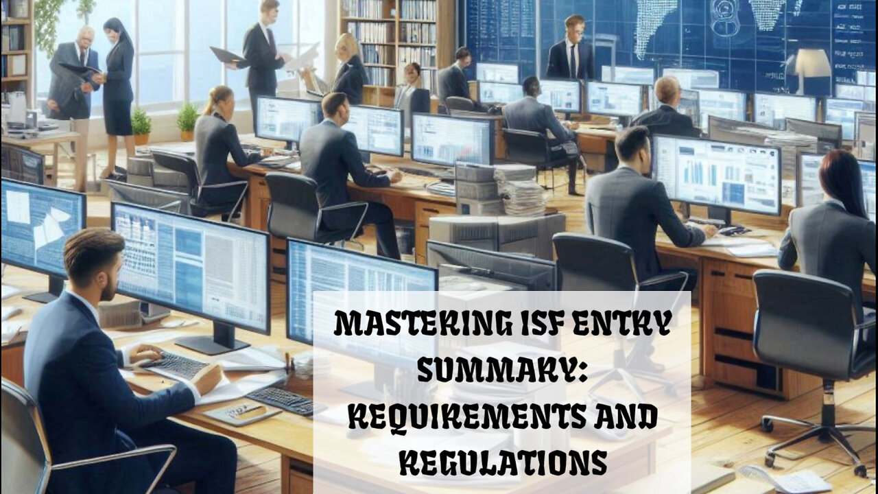 Mastering ISF Entry Summary: Navigating Regulations for Smooth Customs Clearance