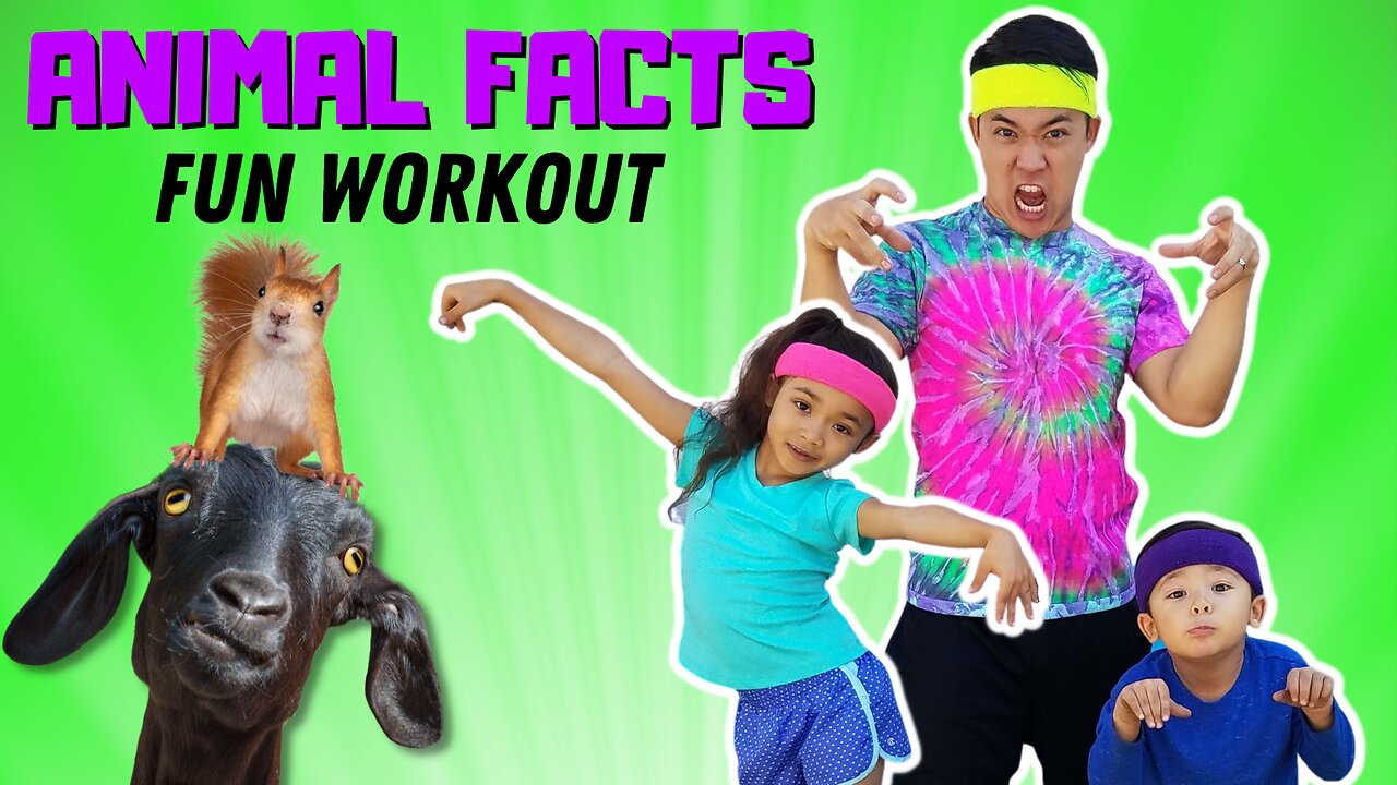 🐿️ Funny ANIMAL Fitness + Facts for Kids | GoNoodle Inspired