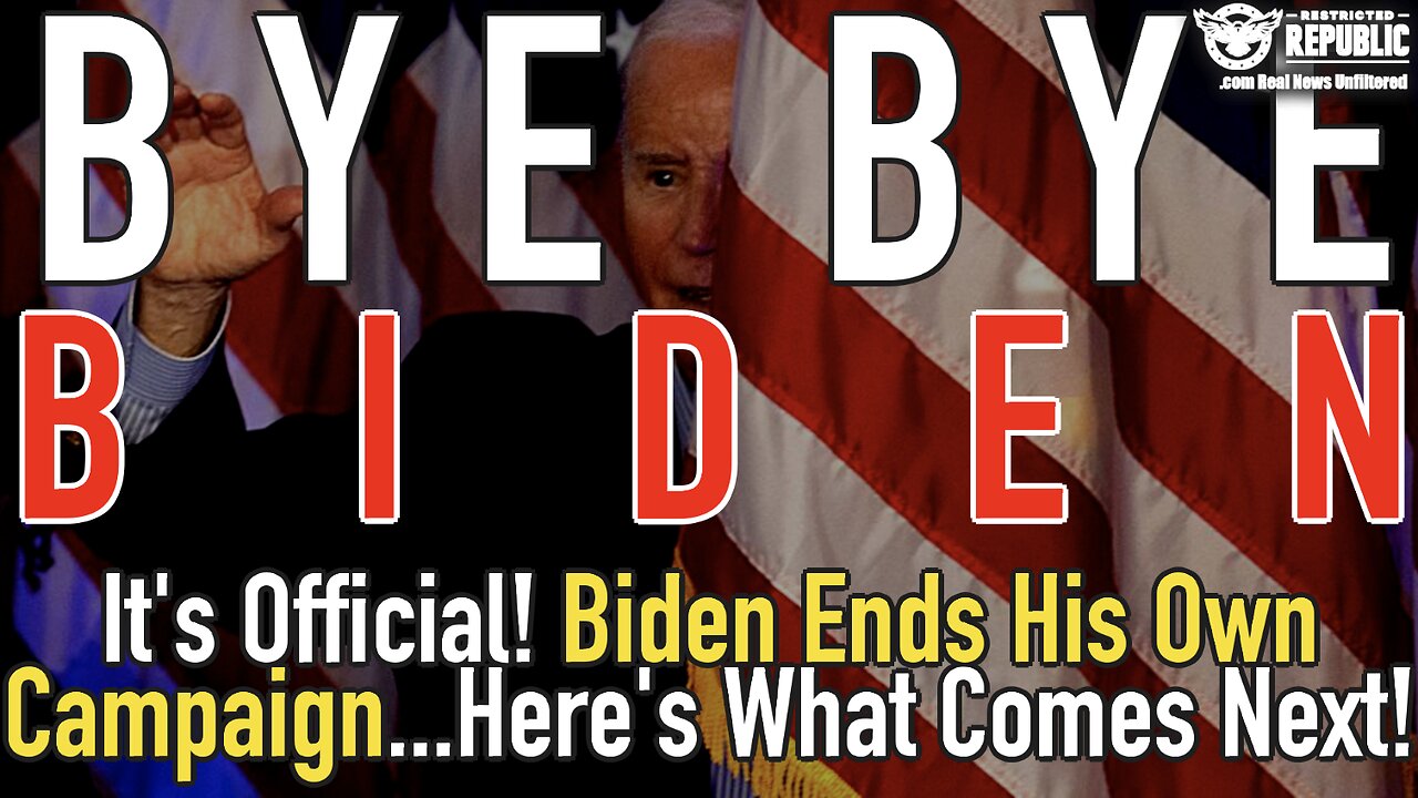 It’s Official! Biden Ends His Own Campaign…Here’s What Comes Next!