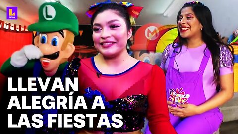 Ofrece show estando embarazada: Animadoras infantiles celebran su día junto a los niños