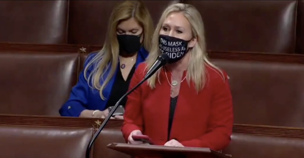 GOP Rep. Wears Mask With a BRUTAL Message for Joe Biden