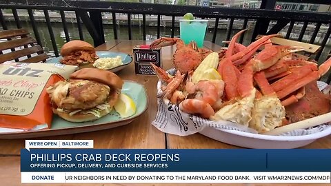 Phillips Crab Deck reopens, offering pickup, delivery, and curbside services