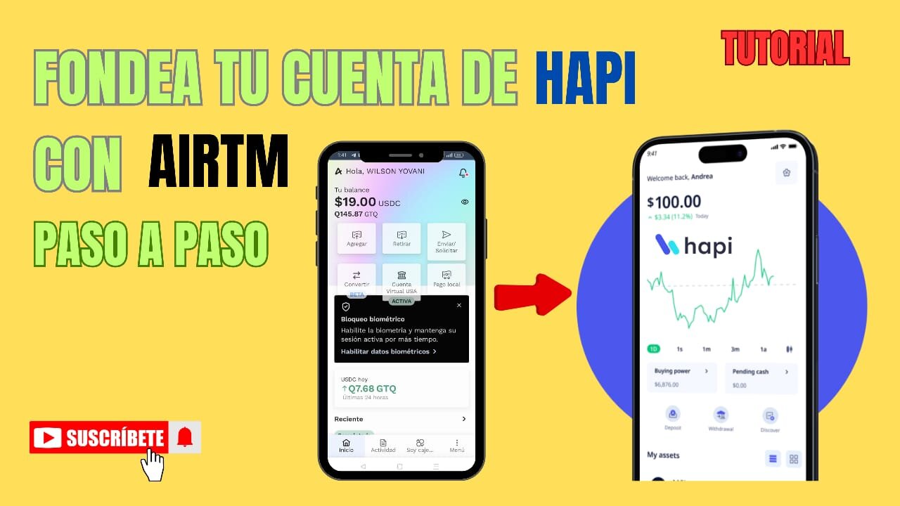 COMO FONDEAR TU CUENTA DE HAPI UTILIZANDO AIRTM