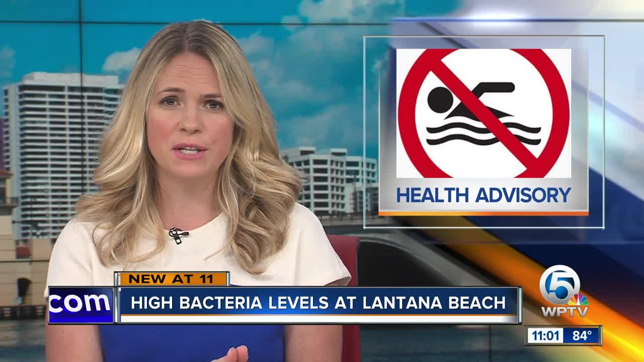Elevated bacterial levels found at Lantana Beach
