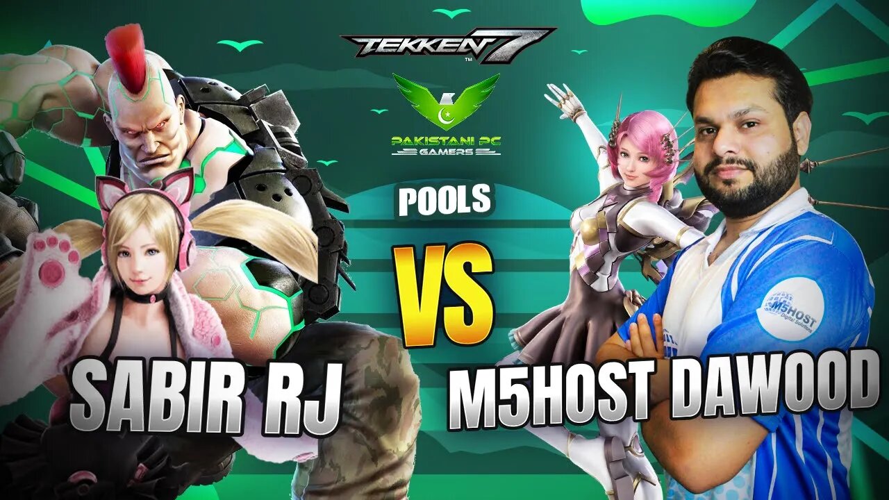 Tekken 7 PPG Pools | M5Host Dawood Sikandar (Alisa) vs Sabir Rj (Jack-7 & Lucky Chole)