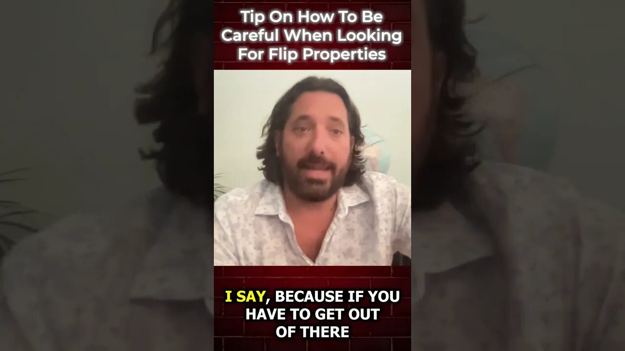 Tip On How To Be Careful When Looking For Houses To Flip #shorts