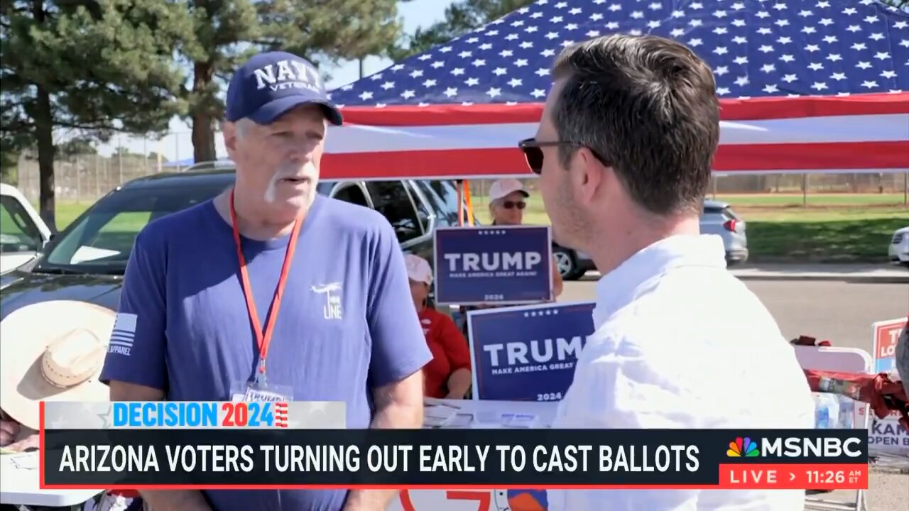 MSNBC went to Mojave County for the early voting turnout and couldn’t find a single Harris supporter