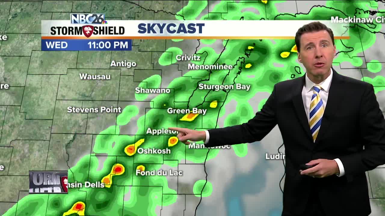 Michael Fish's NBC26 Storm Shield weather forecast