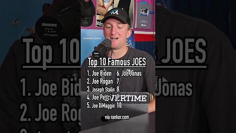 The 10 MOST FAMOUS JOES!! Can You Guess Them All? #shorts #name #joe #top10 #guessinggame #list