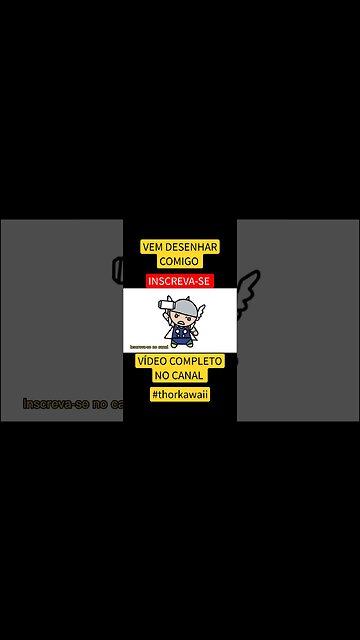 COMO DESENHAR THOR KAWAII FÁCIL #desenho #shorts #desenhofacil #desenholivre #desenhofofo