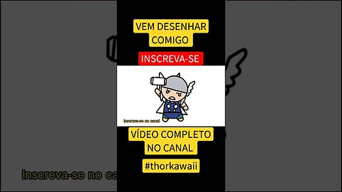 COMO DESENHAR THOR KAWAII FÁCIL #desenho #shorts #desenhofacil #desenholivre #desenhofofo