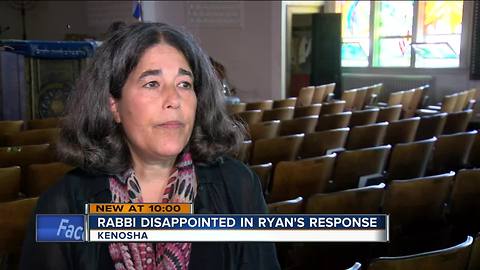 Kenosha rabbi comments on Paul Ryan's town hall response