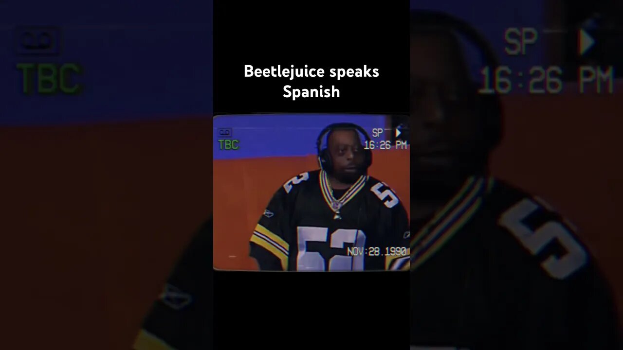 Beetlejuice speaks Spanish🤣 #shortsfeed #comedy #viral