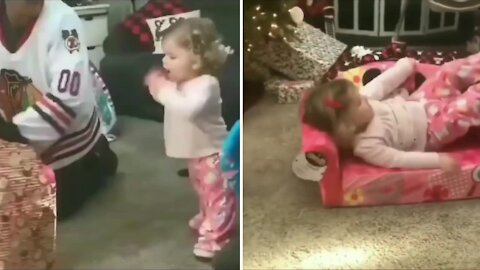 Her excitement is priceless after getting birthday present